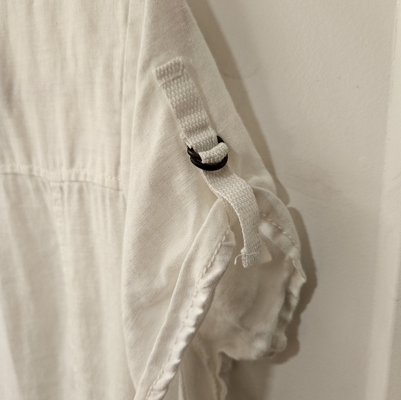 NWOT - Linen Merona White Button Down Short Sleeve Shirt - Size XXL - Picture 6 of 7